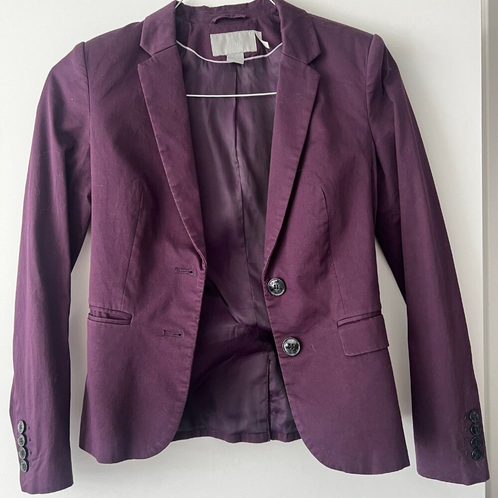 Deep purple Blazer (H&M, Size US 2)